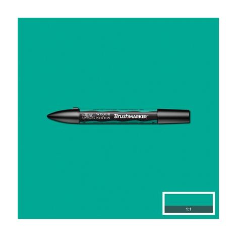 Brushmarker Winsor&Newton pędzelek+pisak, Turkus G956